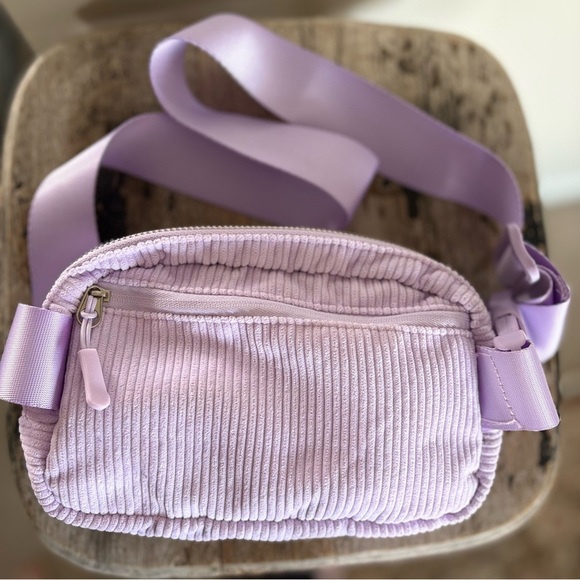 Purple Crossbody Bag With Butterflies - Picture 2 of 3